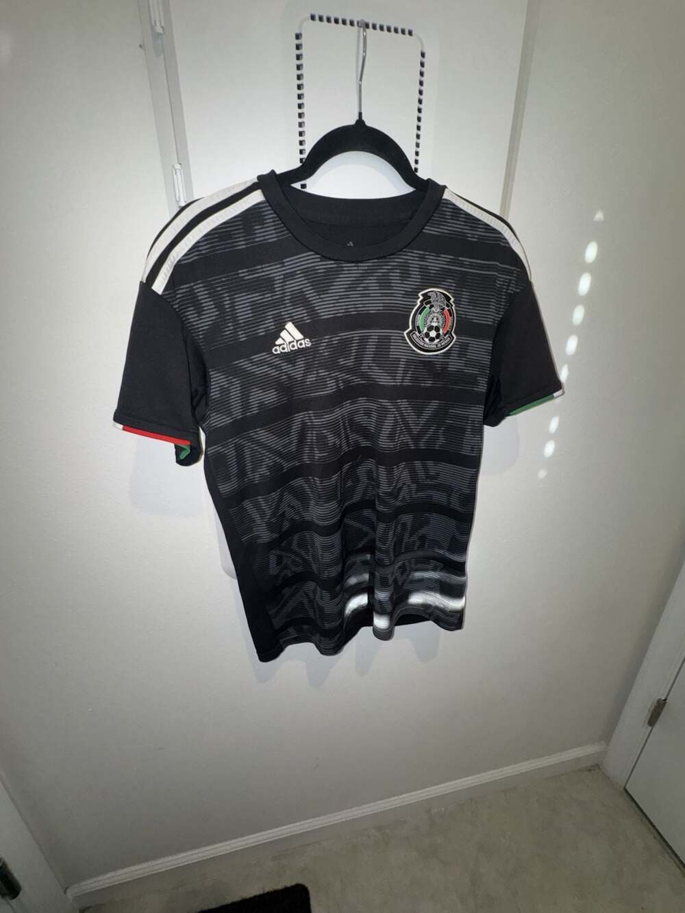 Adidas Mexico National Team 2019 Away Soccer Jersey Medium Black